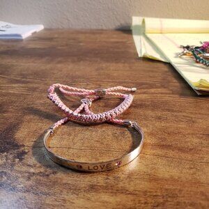 Brighton Love adjustable Bracelet Pink